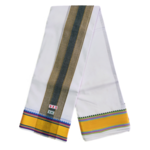 4 Inch Fancy Zari Cotton Dhoti