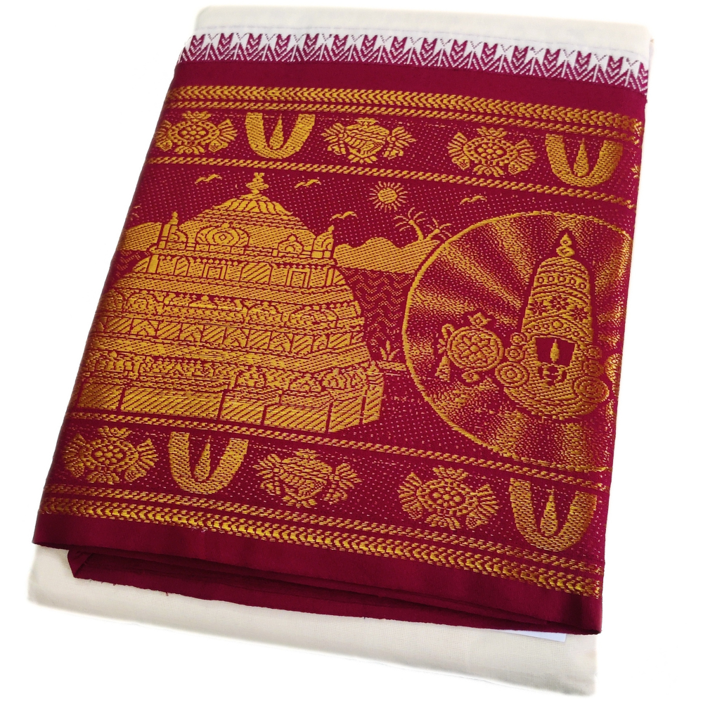 Thiruman Designed 10 Inch Border Dhoti