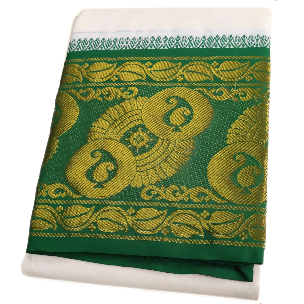 Mango Flower Design 10 Inch Border Dhoti