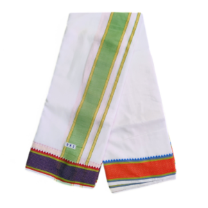 4 Inch Kuchipate Design Cotton Dhoti