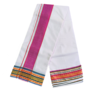 4 Inch Kuchipate Design Cotton Dhoti