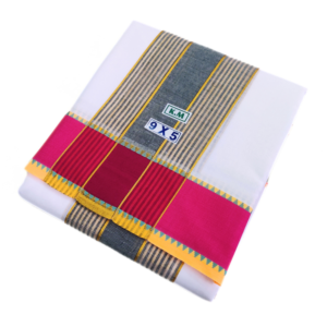 Gundanji Border Double Mokku Cotton Dhoti