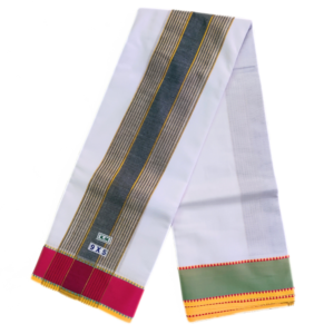 Gundanji Border Double Mokku Cotton Dhoti