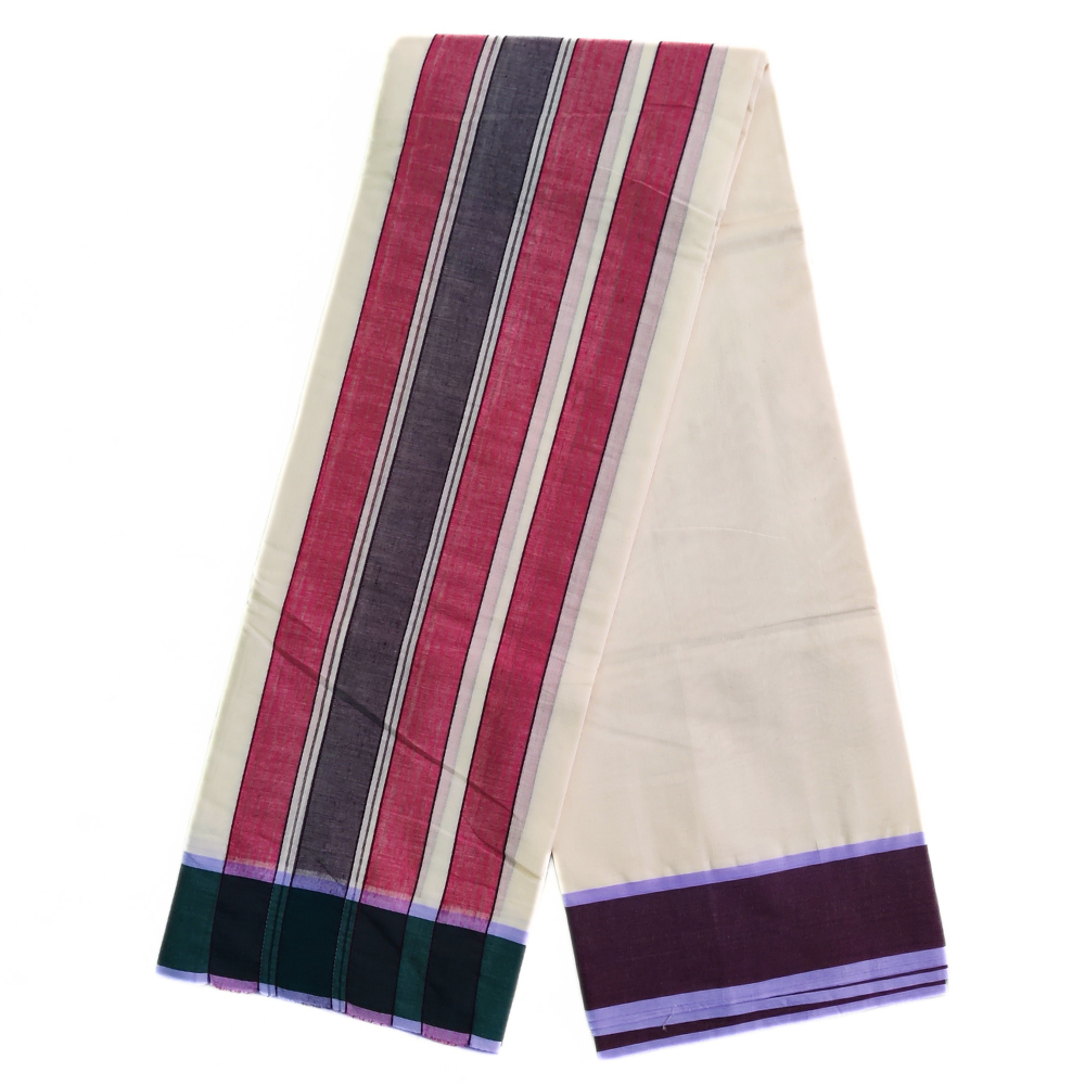 3 Inch Gundanji Vaishnava Handloom Dhoti Set