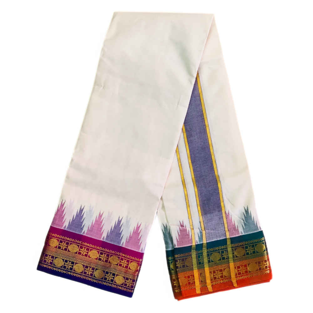 Handloom Temple Border Cotton Dhoti