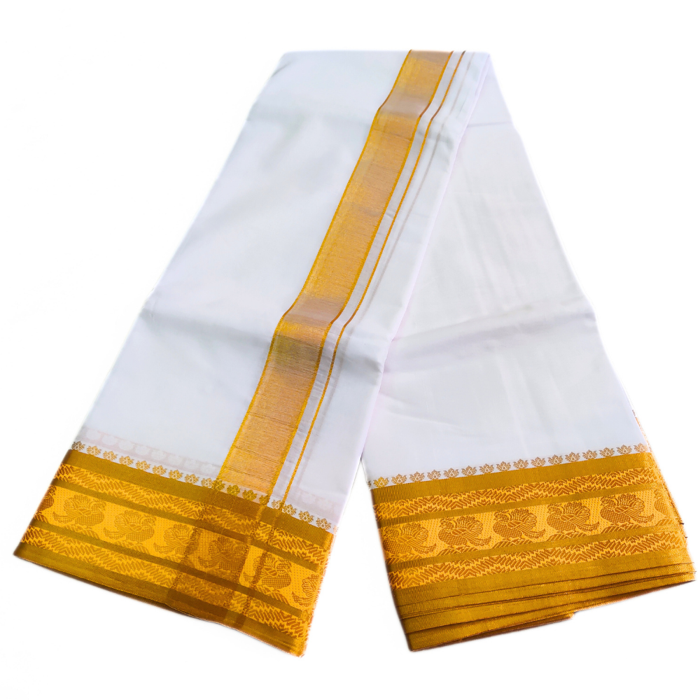 Annam Premium Tissue Border Jacquard Dhoti