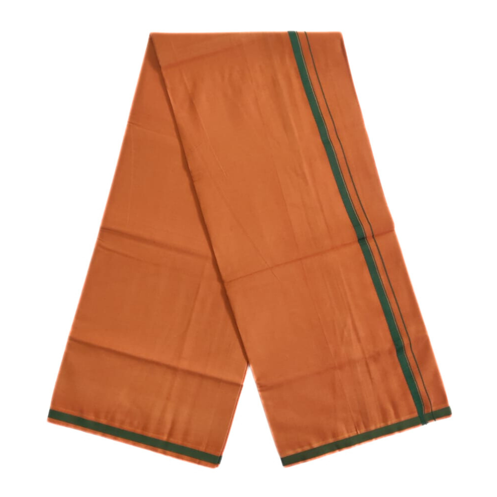 Light Kavi Color Gundanji Cotton Lungi/Dhoti