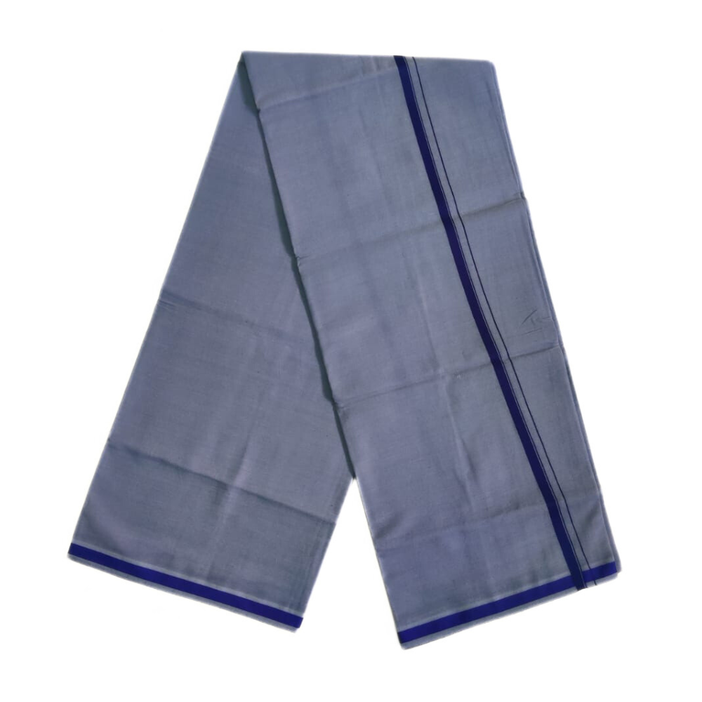 Grey Color Gundanji Cotton Lungi/Dhoti