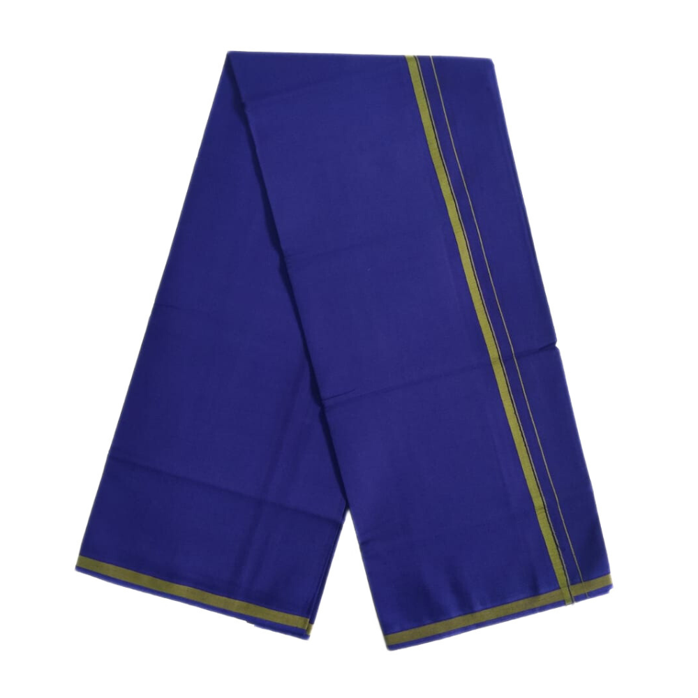 Blue Color Gundanji Cotton Lungi/Dhoti