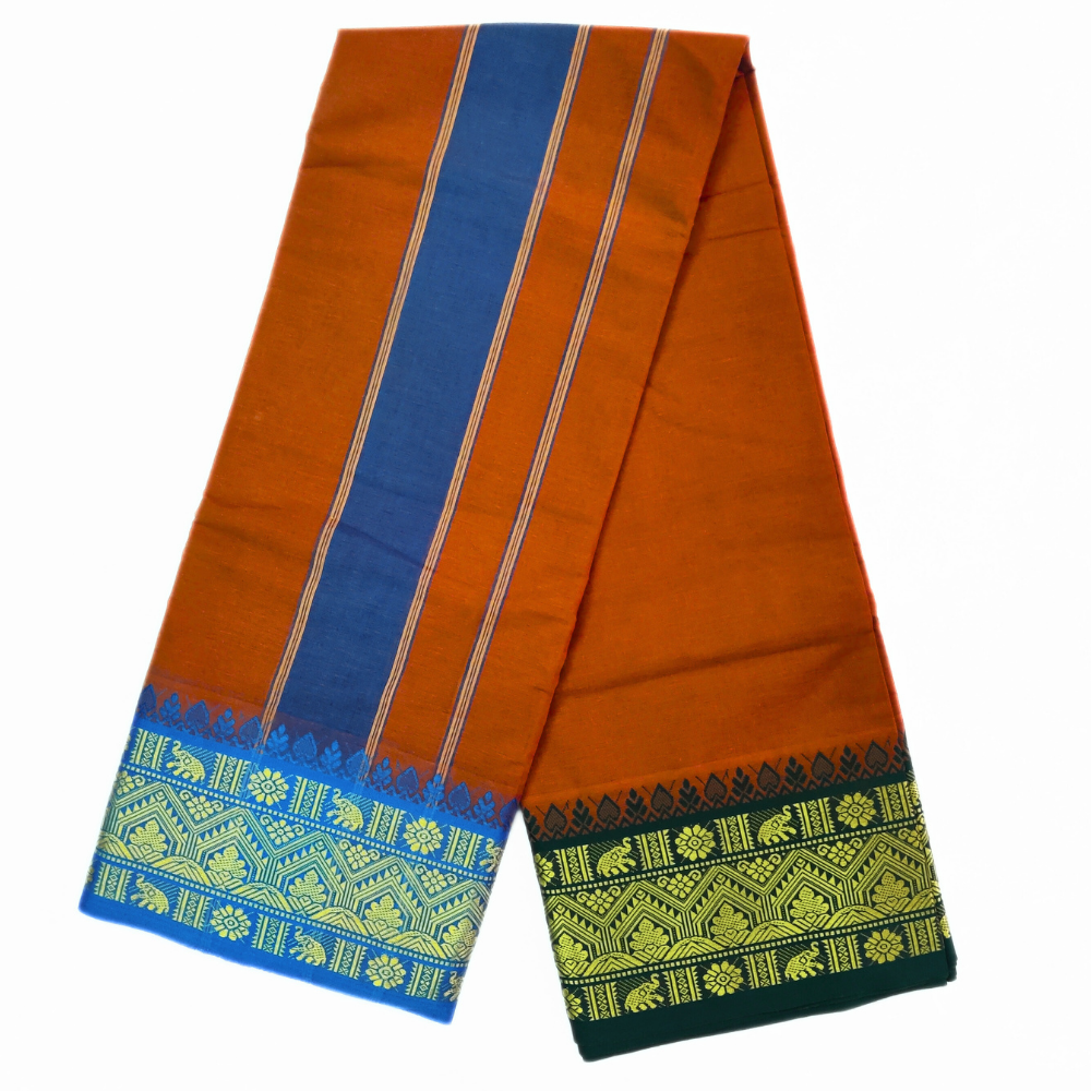 Brown Color Pure Cotton Dhoti