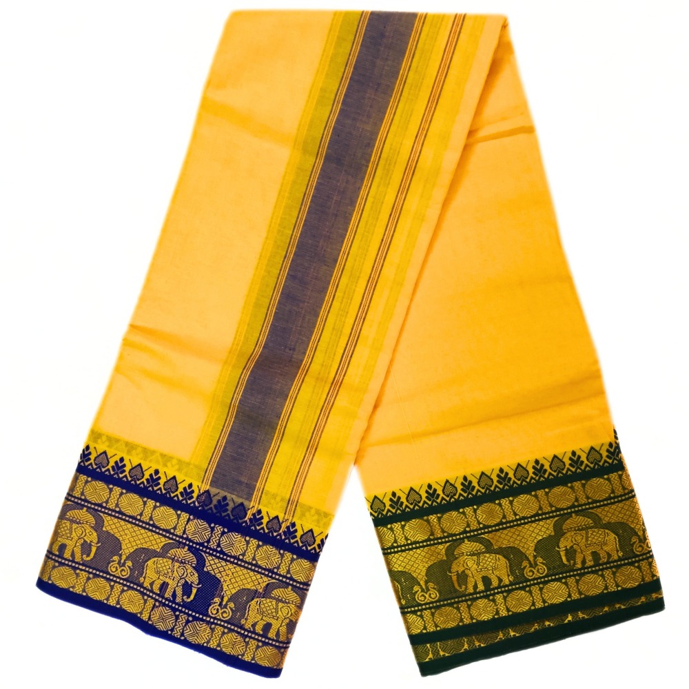 Gold Color Pure Cotton Dhoti