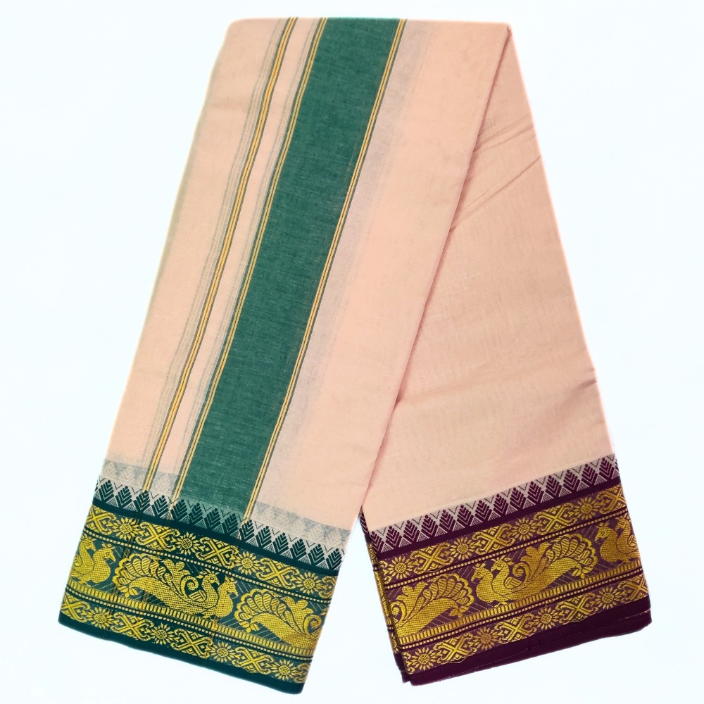 Sandal Color Pure Cotton Dhoti