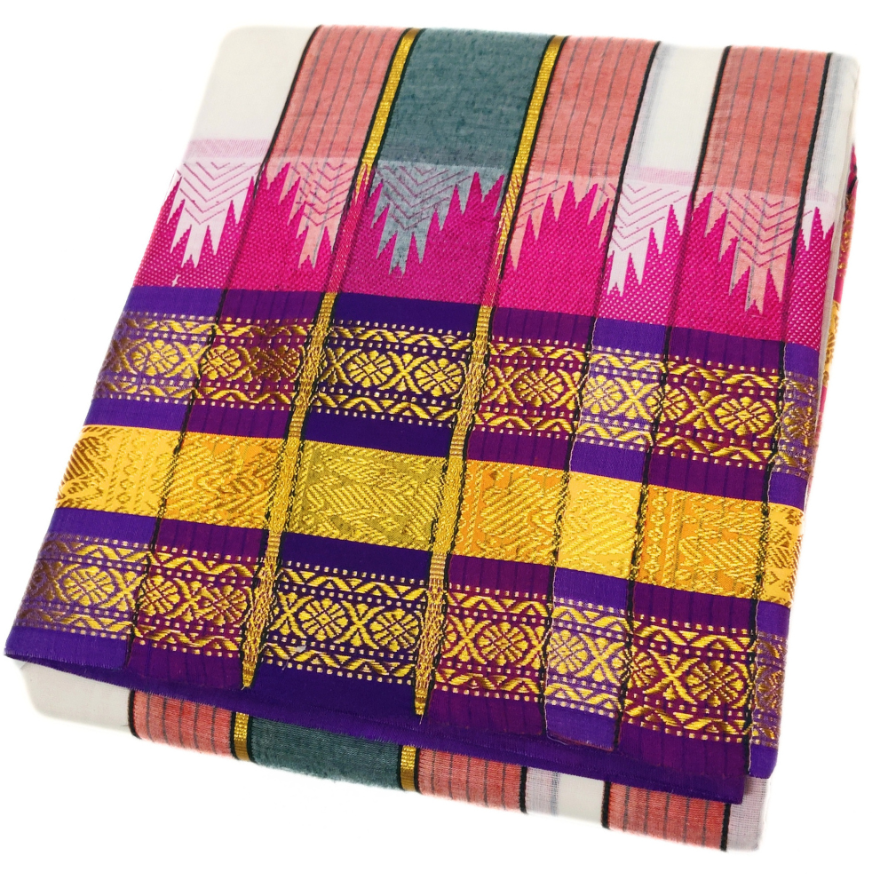 Zarigai Tower Kanchipuram Cotton Dhoti